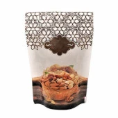 Kahverengi̇ Kuruyemi̇ş Desenli̇ Doypack 13x20+4 Cm 250 Gr 1000 Adet - 2