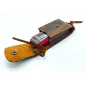 TAMSET Deri İsviçre Çakısı Kılıfı M Kahverengi - 3