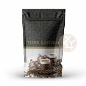 Kahve Desenli̇ Ki̇li̇tli̇ Si̇yah Doypack 13x22+4 Cm 250 Gr 1000 Adet - 1