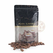 Kahve Desenli̇ Ki̇li̇tli̇ Si̇yah Doypack 13x22+4 Cm 250 Gr 1000 Adet - 4