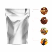 Gümüş Alümi̇nyum Ki̇li̇tli̇ Doypack 11x18+3,5 Cm 100 Gr 100 Adet thumbnail 1