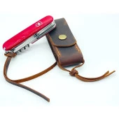 TAMSET Deri İsviçre Çakısı Kılıfı S Kahverengi - 2