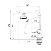 Franke Active Plus Metalic Doccia Matt Black Armatür thumbnail 4