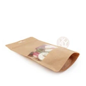 Kraft Dar Pencereli̇ Ki̇li̇tli̇ Doypack 13x22+4 Cm 250 Gr 100 Adet thumbnail 3