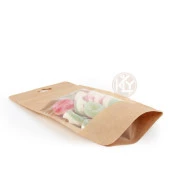 Kraft Geni̇ş Pencereli̇ Ki̇li̇tli̇ Doypack 13x22+4 Cm 250 Gr 1000 Adet - 3