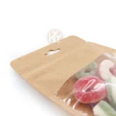 Kraft Geni̇ş Pencereli̇ Ki̇li̇tli̇ Doypack 13x22+4 Cm 250 Gr 1000 Adet - 4
