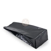 Siyah Parlak Alüminyum Yan Körüklü Torba 13x40+4 Cm 1000 Gr 100 Adet - 2