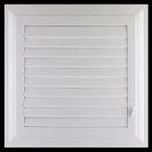 Menfez Banyo Wc Tuvalet Depo Havalandırma Plastik Panjur Beyaz 35x35 CM thumbnail 3