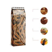 Altın Yaldız Çizgili Yan Körüklü Torba 7,5x20+2,5 Cm 100 Gr (1 Kg) thumbnail 1