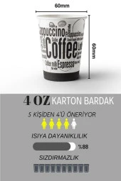 Karton Bardak 4 Oz 2000 Adet Türk Kahvesi Bardağı 1.kalite - 2