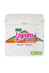 Yuvam Profesyonel Ekonomik Peçete 23 x 24,5 100 Yapraklı 32 Paket - 1
