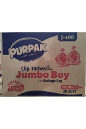 J350 Jumbo Boy 80+110 Cm Çöp Torbası 20 Adet Yıldızlı Ürün - 1