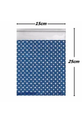 5 Adet 15x25 Cm Metalize Bantlı Hediye Poşeti , Metalize Hediye Paketi Poşeti Jelatini - 3