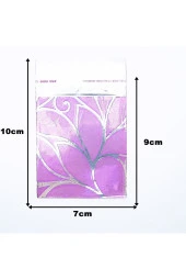 Metalize Bantlı Hediye Poşeti 7x9 cm Her Paket 100 Adet (5 Poşet 500 Adet) Hediyelik Poşet Paket - 4