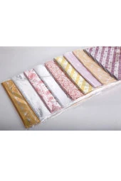 Metalize Hediye Poşet Paketi 20x35cm Kendinde Bantlı Renkli Hediye Paketi 100lü - 3