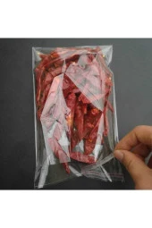 Şeffaf Bantlı (10x15 Cm) Parlak Jelatin Poşet (100 Adet) - Şeffaf Hediye Poşeti - 1
