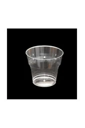 25 Li Şeffaf Kristal Mika Sert Plastik Bardak 180cc - 1