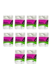 Naksan Arma Şeffaf Naylon 2 lik 23x36 Cm. Bakkaliye Poşeti Torbası - 1 Kg. - Ort. 190 Adet - 10 Pake - 1