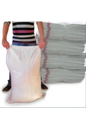 Naylon Çuval - Sentetik Çuval - Saman Çuval - Moloz Çuvalı - Şeker Un Çuvalı 10 Adet 60x90 Cm - 1