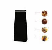 Siyah Kraft Alüminyum Yan Körüklü Torba 9,5x30+3,5 Cm 500 Gr 1000 Adet - 1
