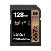 Lexar Professional 667X 128GB Class 10 UHS-I 100MB/s SD Kart - 1