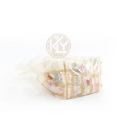 Altın Yaldız Çizgili Şeffaf Kare Tabanlı Torba 7,5x18+2,5 Cm 200 Gr 100 Adet thumbnail 2