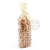 Altın Yaldız Çizgili Şeffaf Kare Tabanlı Torba 8x28+2,5 Cm 500 Gr 100 Adet thumbnail 1