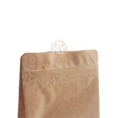 Kraft Flat Bottom Kilitli Torba 14x38+4 Cm 1000 Gr 100 Adet thumbnail 3