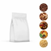 Beyaz Flat Bottom Kilitsiz Torba 11x21,5+4 Cm 250 Gr 1000 Adet - 1