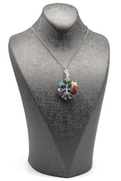 Sodalit - Çakra Doğal Taş Damla Model Kolye thumbnail 2