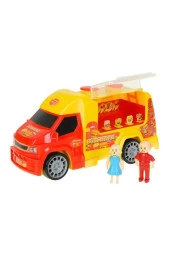 King Toys Hamburger Kamyonu LAL 1134,Aksesuarlı Burgervan Oyuncak Kamyon - 1