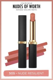 L'Oréal Paris Color Riche Intense Volume Matte Ruj - 505 Nude Resilient - 2