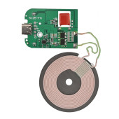 Kablosuz Şarj Modülü Type C 15W  Qi 9V 1.5A Mobil Akıllı Telefon Oyuncak Pil Şarj Transmiter Samsung Apple 5125-FA - 1