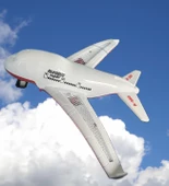 Işıklı, Uzaktan Kumandalı 6 Yöne Hareket edebilen Eğlenceli Airbas Yolcu Uçağı - Kumandalı Uçak - 4