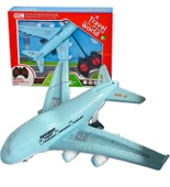 Işıklı, Uzaktan Kumandalı 6 Yöne Hareket edebilen Eğlenceli Airbas Yolcu Uçağı - Kumandalı Uçak - 12