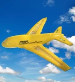 Işıklı, Uzaktan Kumandalı 6 Yöne Hareket edebilen Eğlenceli Airbas Yolcu Uçağı - Kumandalı Uçak - 7