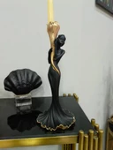 Şamdan kız mumluk kadın şamdan polyester - 7