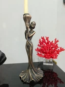 Şamdan kız mumluk kadın şamdan polyester - 1