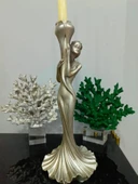 Şamdan kız mumluk kadın şamdan polyester - 3