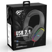 GameNote H2029U Kablolu RGB Gaming Kulaklık Siyah RGB Aydınlatmalı/USB,2.2m kablo uzunlugu, - 6
