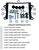 ABV Honda Dio El Korumalı Füme Tur Camı 59x72.5 cm (21-25) + Bağlantı Ekipmanı - 6