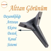 Moderno Mobilya Kanepe Sehpa Tv Ünitesi Baza Koltuk Ayağı Gri Çekyat Saten Eskitme 15 Cm Ayakları thumbnail 4