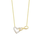 Kalp Sonsuzluk Altın Kolye 14K Gold - 1