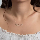 Altın Melek Kanadı Kolye 14K Gold - 2