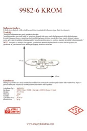 Eray Aydınlatma 9982-6 Krom Led Avize - 3