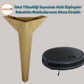 Moderno Mobilya Kanepe Tv Ünitesi Konsol Koltuk Ayağı Sarı Gold Altın Eskitme 23 Cm Ayakları thumbnail 2