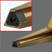 Moderno Mobilya Kanepe Tv Ünitesi Konsol Koltuk Ayağı Sarı Gold Altın Eskitme 23 Cm Ayakları thumbnail 6