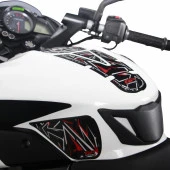 GP Kompozit Bajaj Pulsar NS 200 2011-2023 Uyumlu Tank Pad Seti Gri - 4