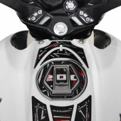 GP Kompozit Bajaj Pulsar NS 200 2011-2023 Uyumlu Tank Pad Seti Gri - 5