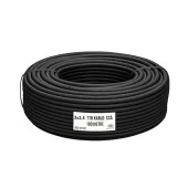 TTR CCA Çok Telli Elektrik Kablosu Topraklı Bakır İletken Damarlı Siyah Kablo 3x2.5 100 Metre thumbnail 4